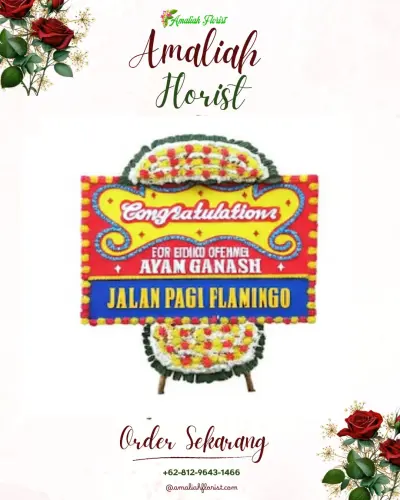 Bunga Papan Congratulation di Gunungmalang